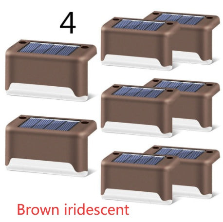 New Upgrade Waterproof LED Solar Fence Lamp - Solar Deck Lights Solar Step Light Outdoor For Patio Stairs Garden Pathway Step Yard