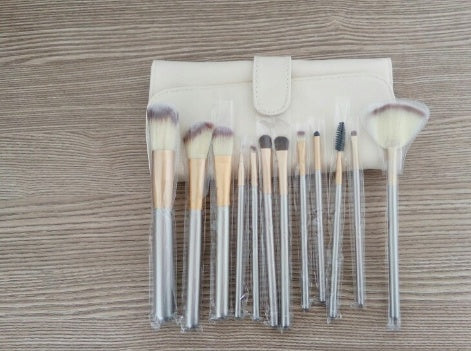 Persian Make-up Brush Suit - Rice White Make Up Brush, Champagne Color Brush Handle
