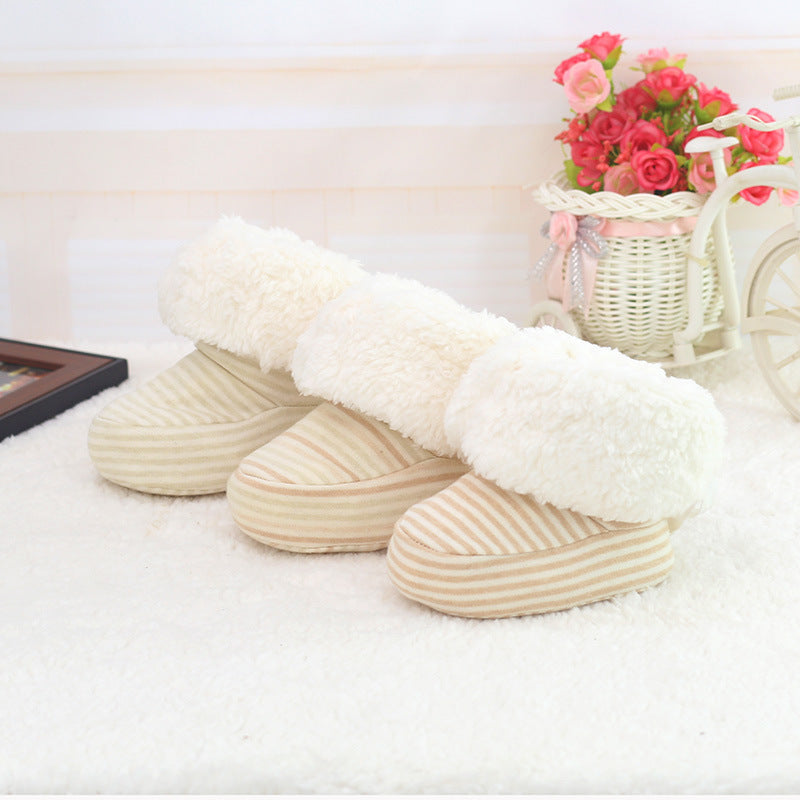 New Style Baby Soft Soled Footwear for Newborns - Winter Toddler Keep Warm Print First Walkers Shoes for babies kids