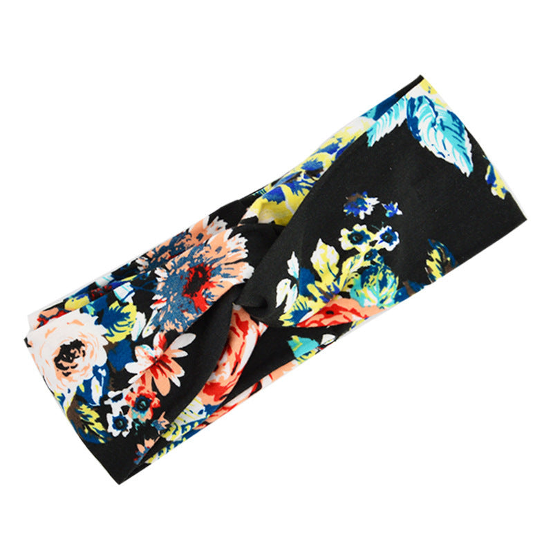 Floral cross hair band - JumoShop