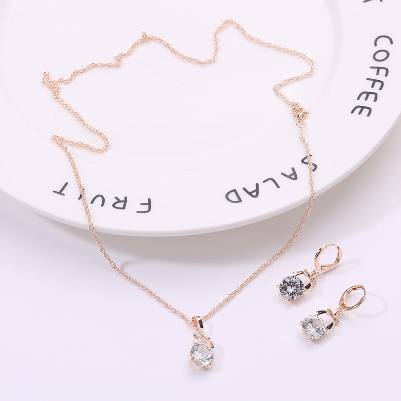 European - America Crystal Jewelry set - 2 Piece Set