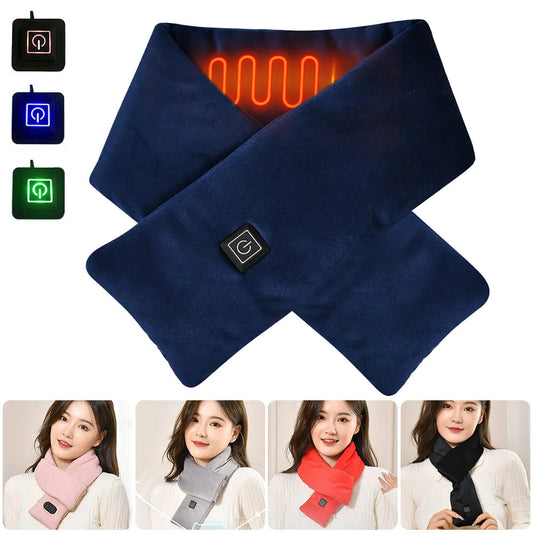 USB Women and Men Heating Scarf - Temperature Adjustable Heating Scarf