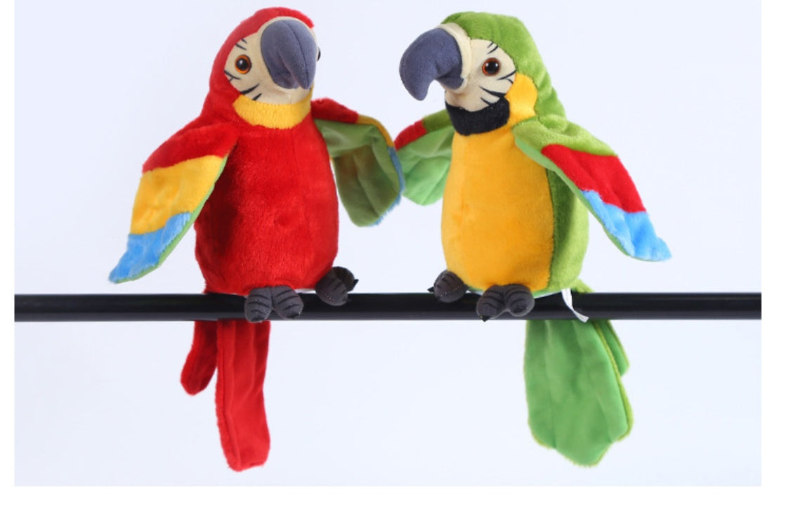 Electric Talking Parrot Plush Toy - Cute Speaking Record Repeats