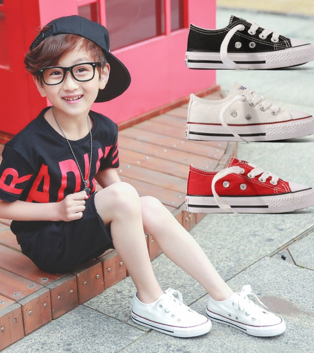 Stylish Canvas Shoes - Non-slip Casual Shoes, Student Parent-child Shoes
