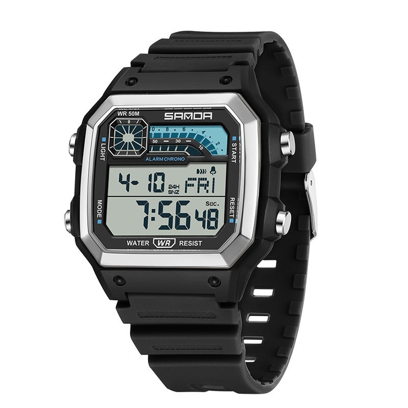 Electronic Watch - Luminous Waterproof Sports Men Thin Square