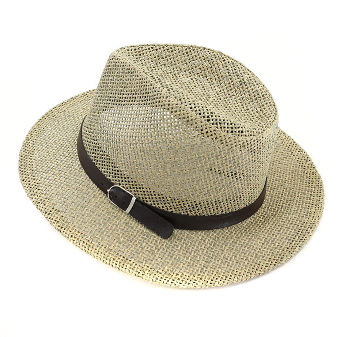 Panama Straw Hat - European And American Sun Protection Summer Sun Protection Travel Beach Woven Top Hat