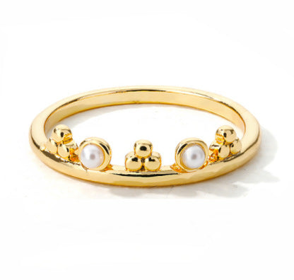Women's Stainless Steel Rings - Vintage Golden Rings