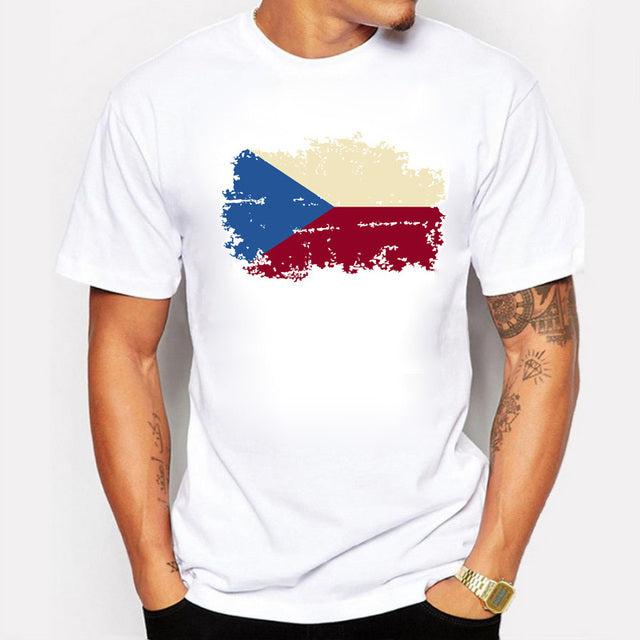 National Flag Men's T Shirts Short Sleeve
