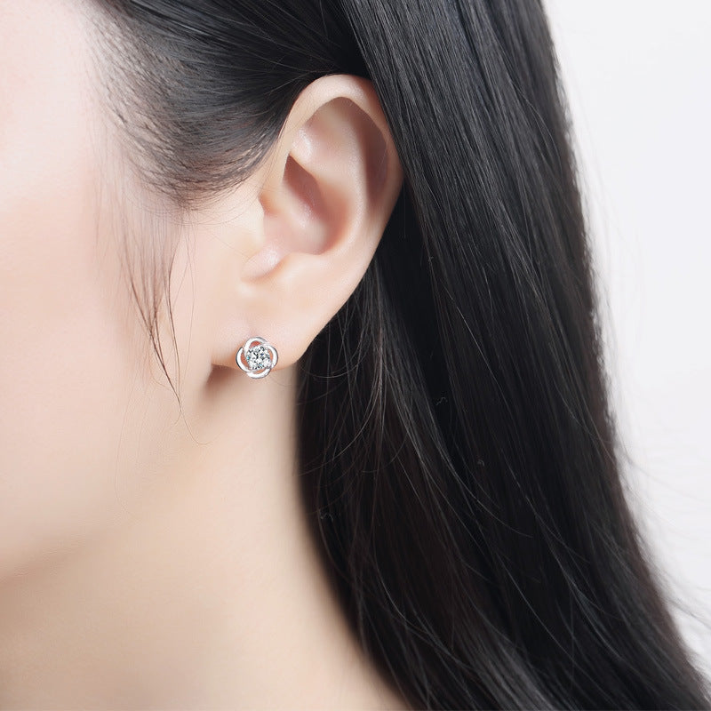 Sterling Silver Clover Earrings - JumoShop