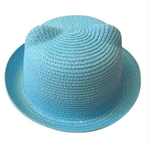 Cute Cat Ear Summer Hat -  Korean Style Straw Summer hat