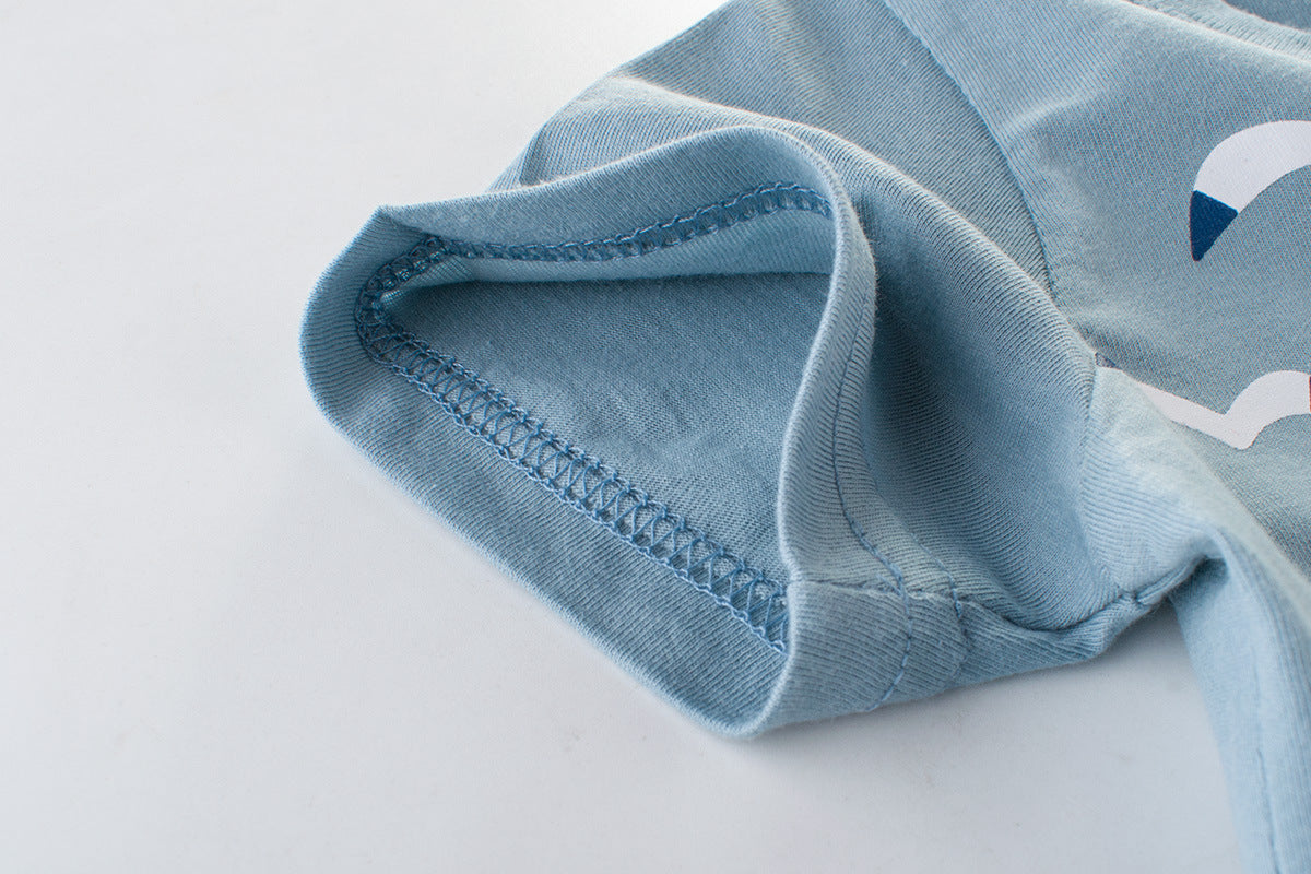 Children's Polar Bear Short-sleeved T-shirts - baby clothes, boys