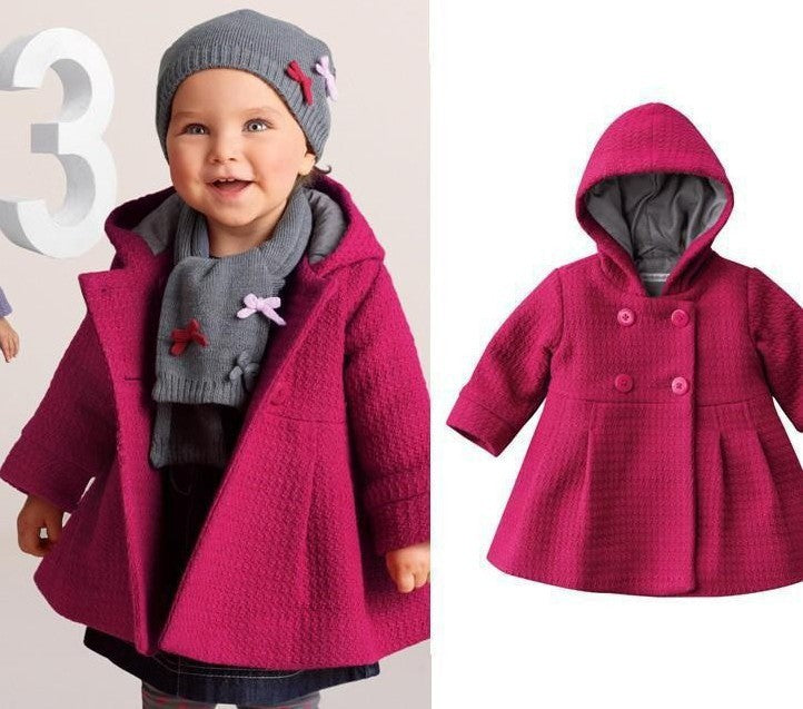 Kiethleen Winter Coat - Girl Warm Coat Hooded Jacket in 3 colors