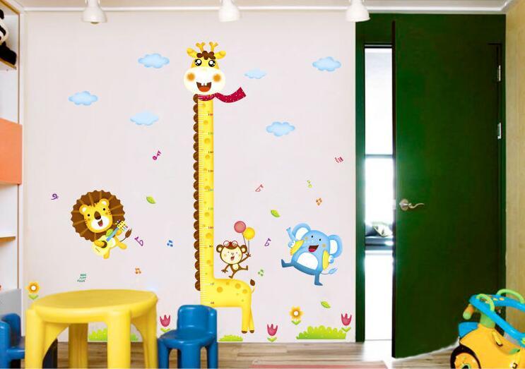 Adorable Giraffe Measuring Wall Decals - Track Your Little One's Growth Journey - JumoShop