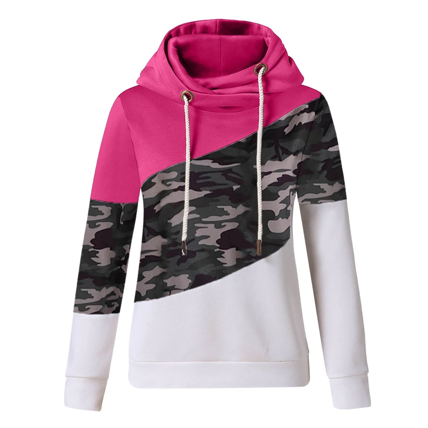 Women Camouflage Hoodie Sweatshirt