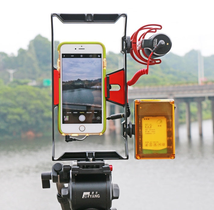 Ulanzi Handheld Smartphone Video Rig Case For Phones - Phone Rig Stabilizer For Live Stream YouTube Filmmaking Vlogger