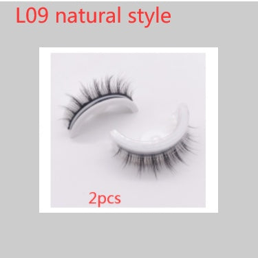 Reusable 3D Mink Lashes - Natural False Eyelashes Self Adhesive Glue Free Makeup Eyelash