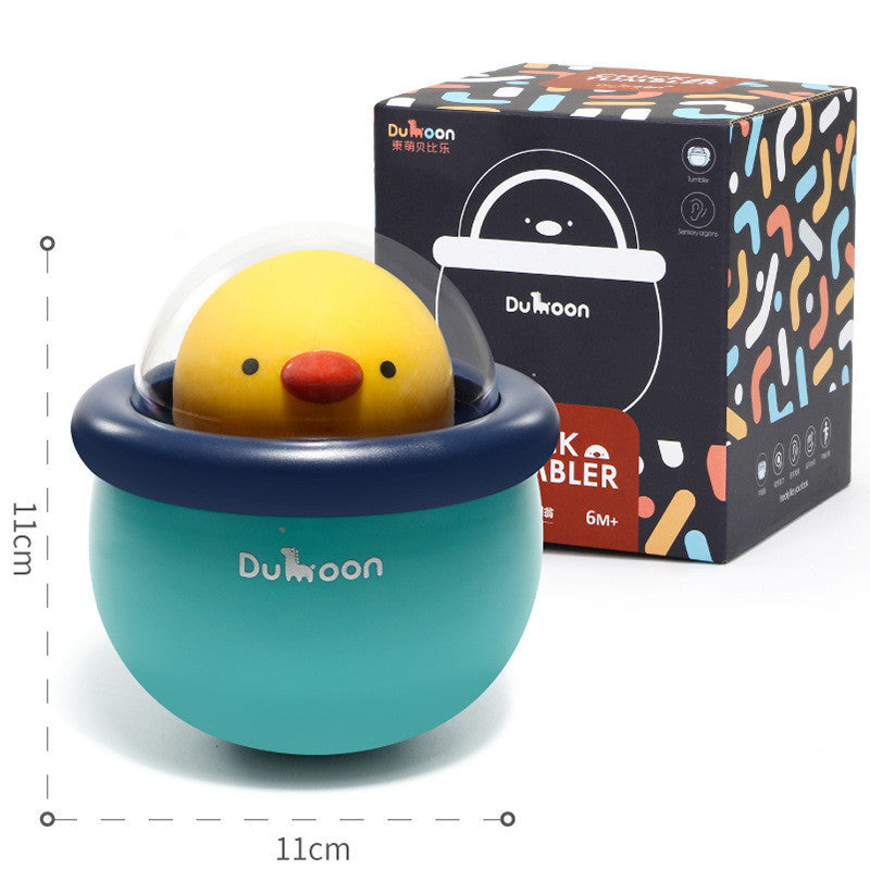Cute Chicken Tumbler Music Bells Toy - Infants Educational Early Education Baby Rattle Toys