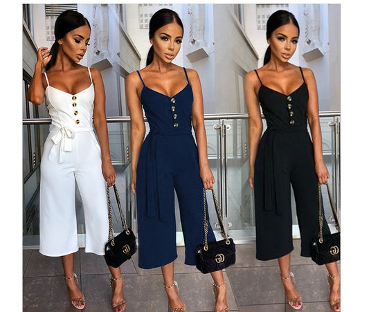 Sexy Halter Straps Jumpsuit