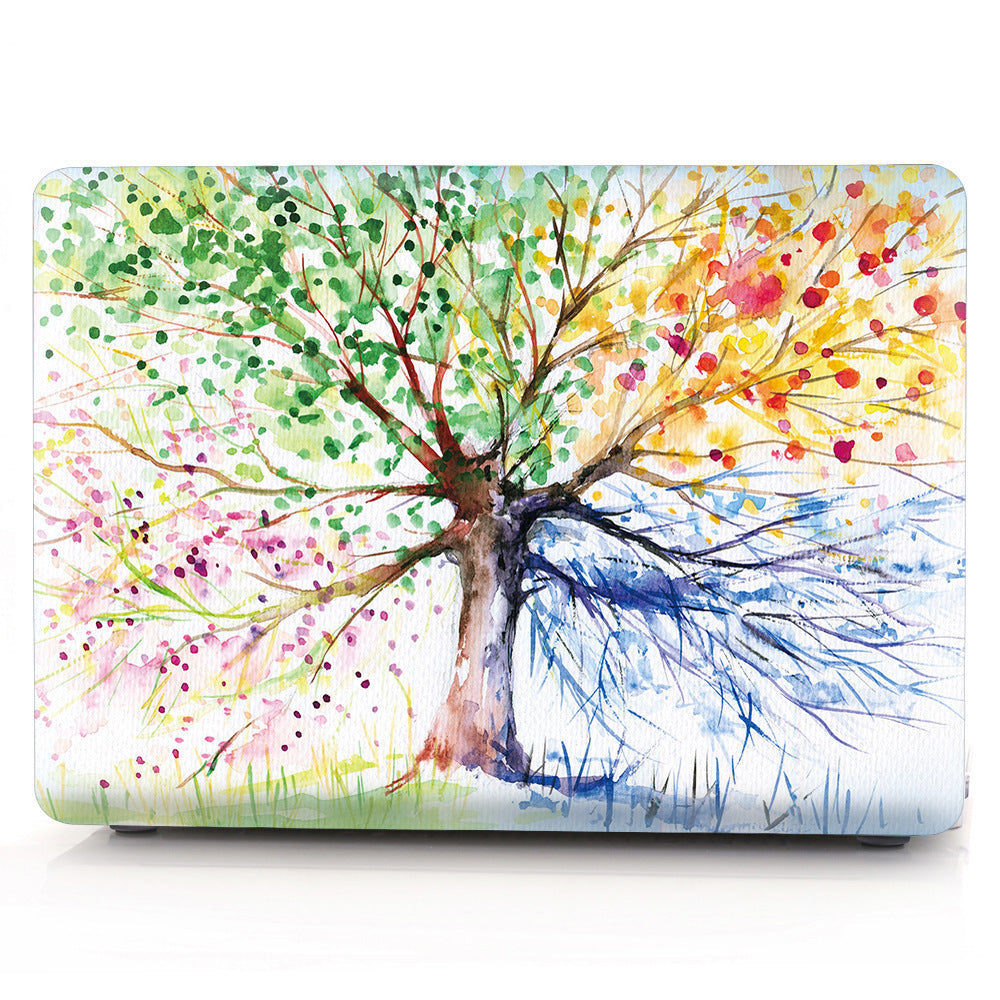 MacBook Transparent Plastic Protective Case Printed with Custom Design
