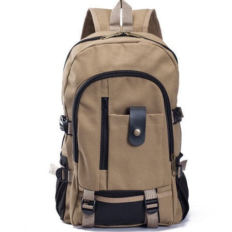 Men's Backpacks - Canvas Backpack, Student Bags
