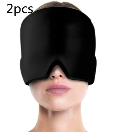 Ice Compress Headache Eye Mask Hat - Relief For Migraines, Stress, And Tension Massage Tool