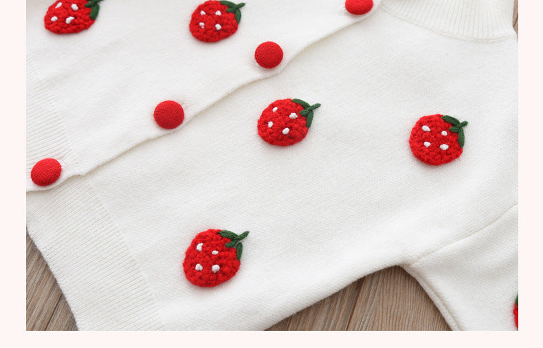 Two-piece Baby Girl Mink Wool Sweater Set