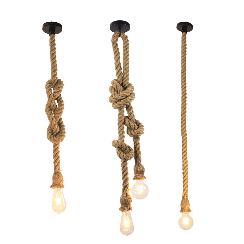 Hemp Rope Chandelier Bar