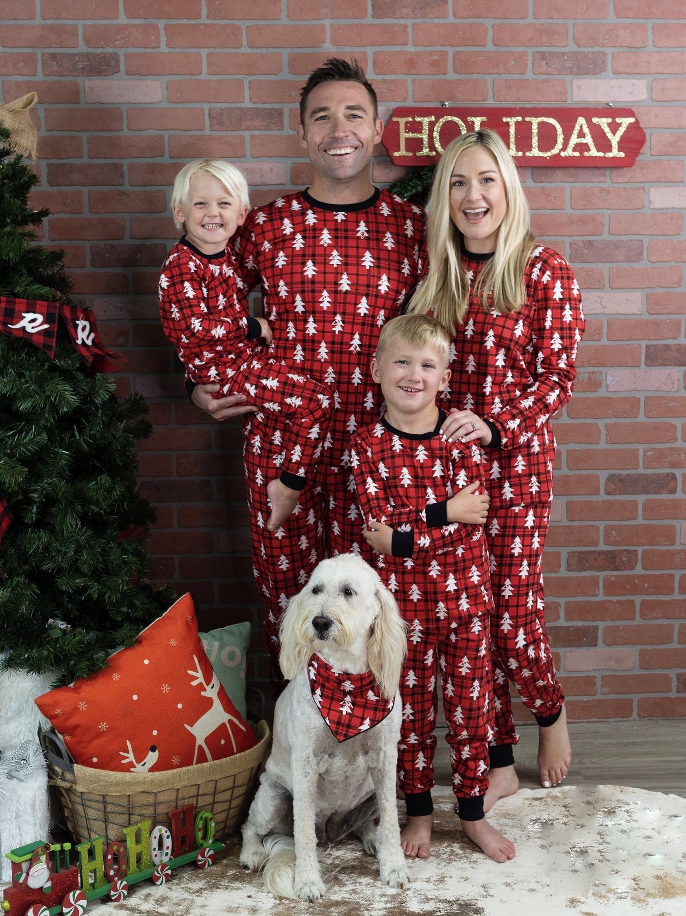 Parent-Child Clothing Family Pack - Christmas Pajamas Homewear