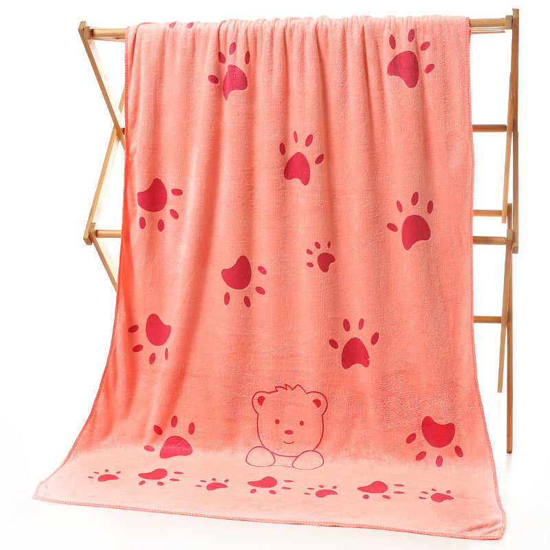 Cartoon Print Bath Towel - Beach towel