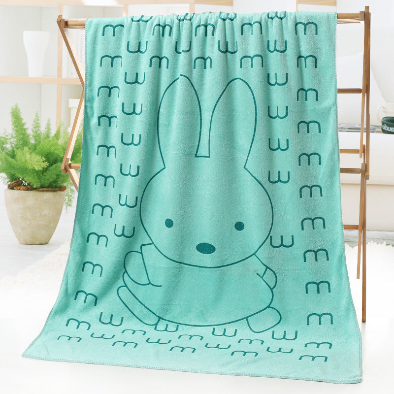 Cartoon Print Bath Towel - Beach towel