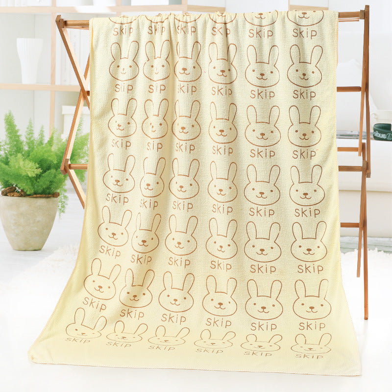 Cartoon Print Bath Towel - Beach towel