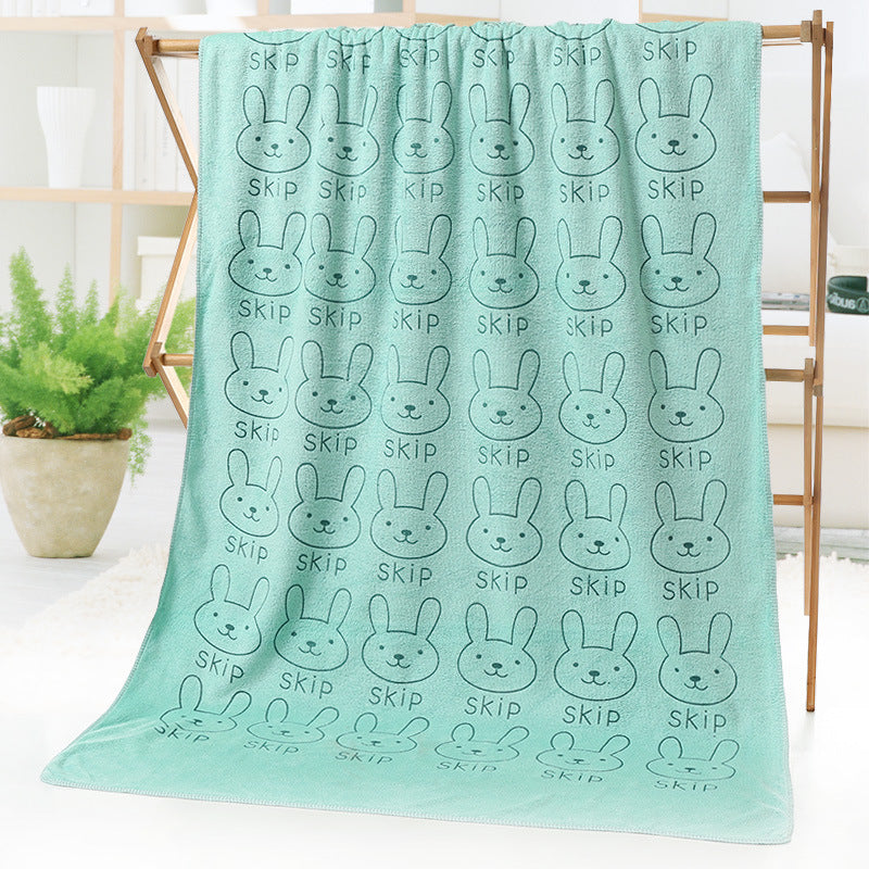Cartoon Print Bath Towel - Beach towel