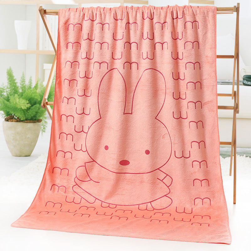 Cartoon Print Bath Towel - Beach towel