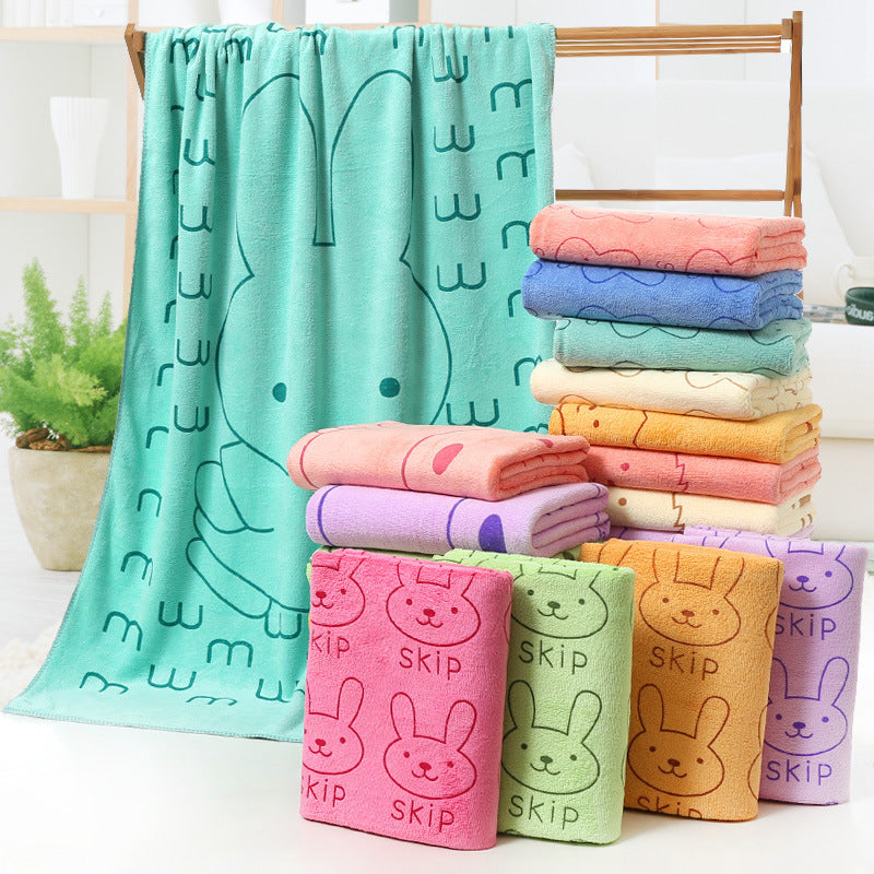 Cartoon Print Bath Towel - Beach towel
