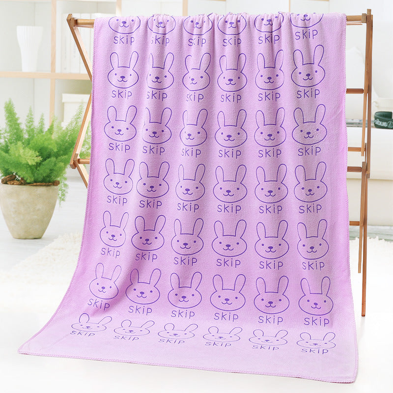 Cartoon Print Bath Towel - Beach towel