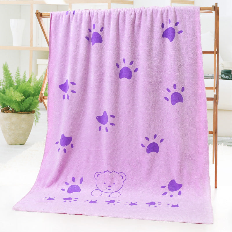 Cartoon Print Bath Towel - Beach towel