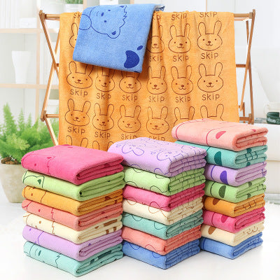 Cartoon Print Bath Towel - Beach towel