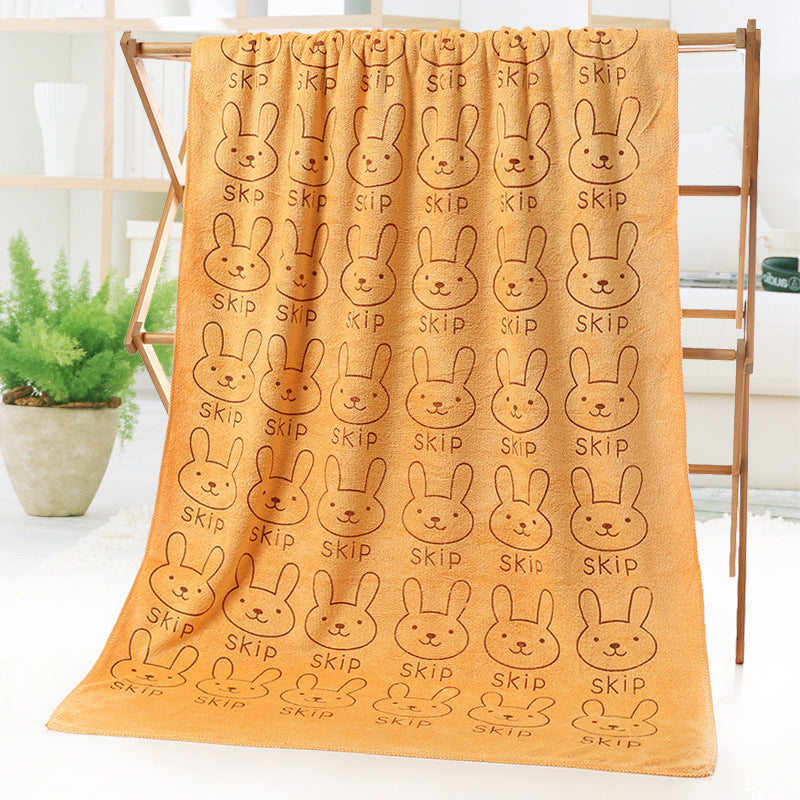 Cartoon Print Bath Towel - Beach towel