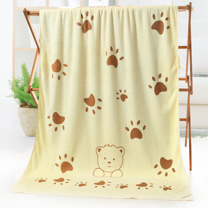 Cartoon Print Bath Towel - Beach towel