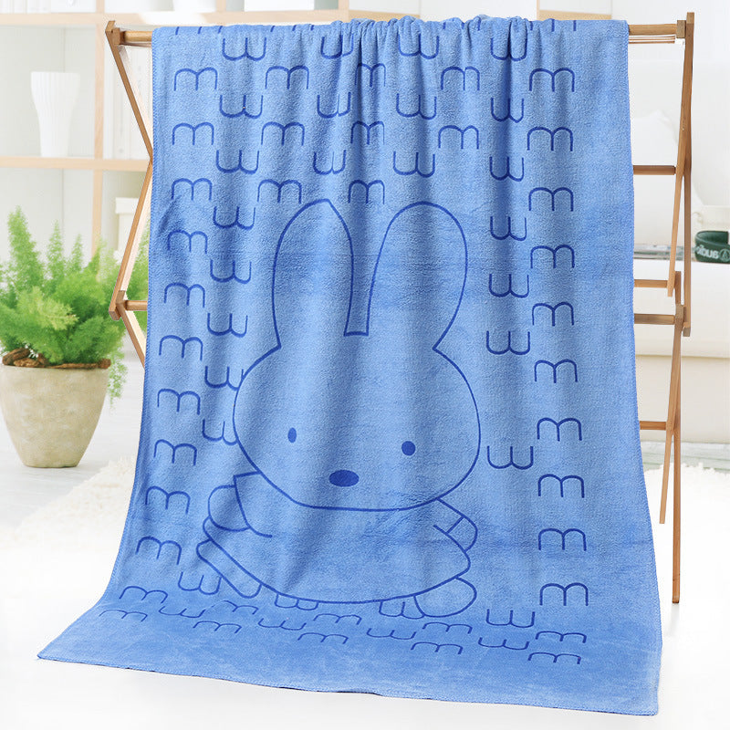Cartoon Print Bath Towel - Beach towel
