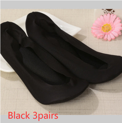 3D Arch Foot Massage Health Care Women Socks - Summer Socks Ice Silk Socks Invisible Slippers Feet Care