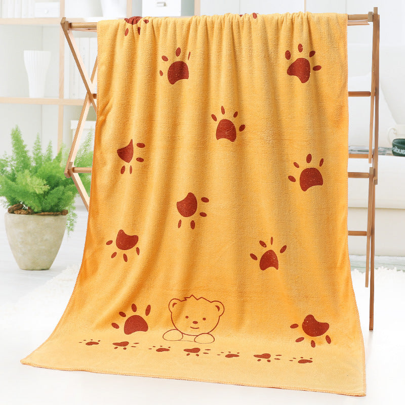 Cartoon Print Bath Towel - Beach towel