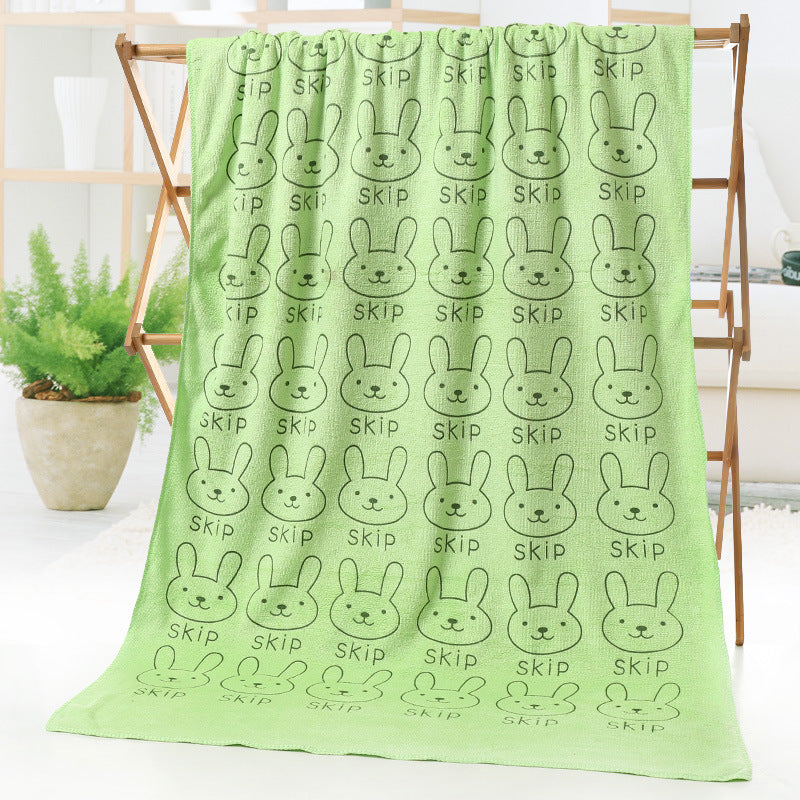 Cartoon Print Bath Towel - Beach towel