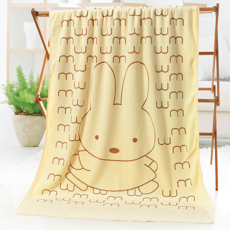 Cartoon Print Bath Towel - Beach towel