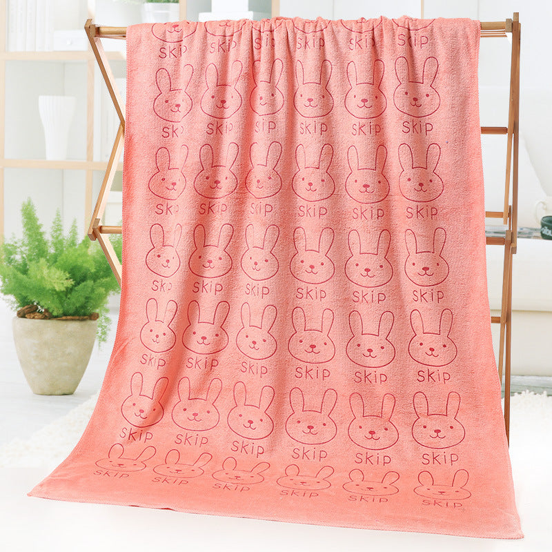 Cartoon Print Bath Towel - Beach towel