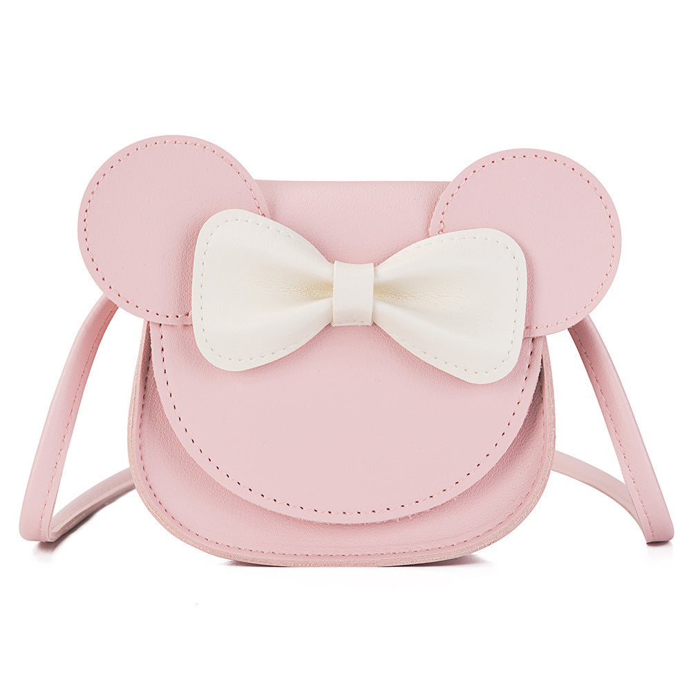 Adorable Bowknot Soft Girl Student Bag - Children's Small Bag Pu Female