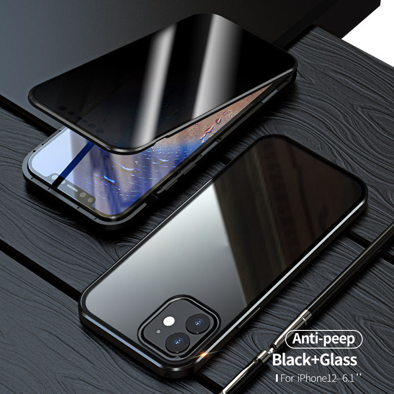 Magnetic Privacy Glass Case - Anti-Spy 360 Protective