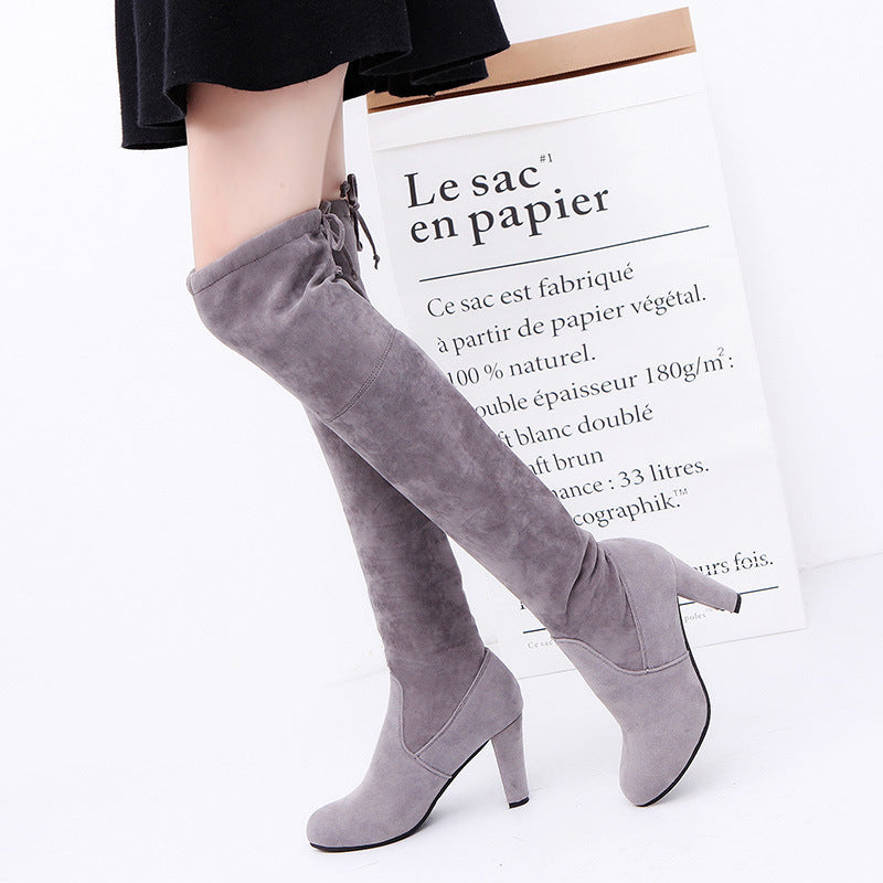 Black Knee High Boots For Women