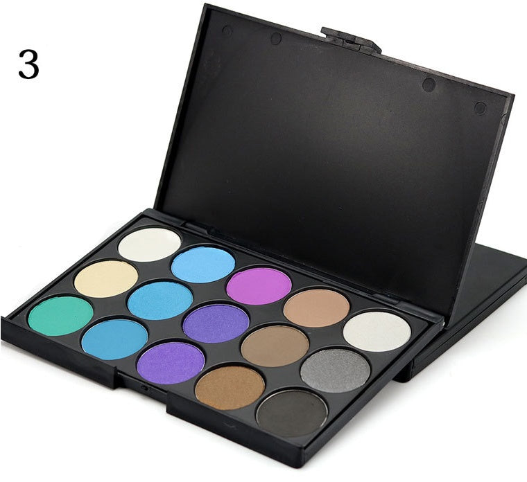 15 Color Eyeshadow Palette - E15 multi color makeup plate beauty tools