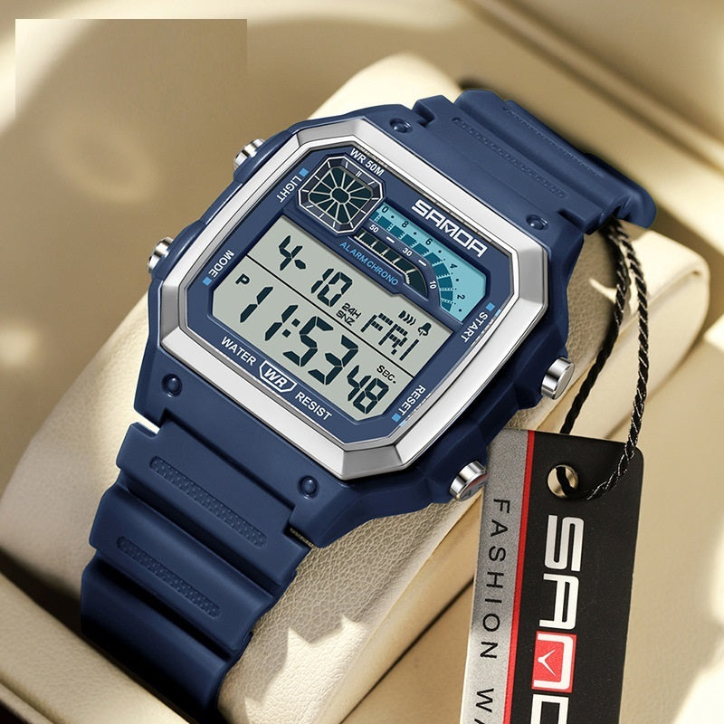Electronic Watch - Luminous Waterproof Sports Men Thin Square